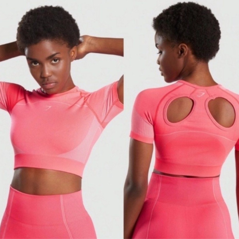 Gymshark Neon Pink Crop Top